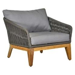 OUTLIV. Santorin Loungesessel Teak/Rope/Olefin Natur/Dunkelgrau -GartenMöbelPro Verkäufe outliv santorin loungesessel teak rope olefin 1428309 2