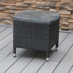 OUTLIV. Spain Beistelltisch Geflecht Dunkelgrau -GartenMöbelPro Verkäufe outliv spain beistelltisch geflecht 1338758 2