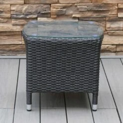 OUTLIV. Spain Beistelltisch Geflecht Dunkelgrau -GartenMöbelPro Verkäufe outliv spain beistelltisch geflecht 1338758 3