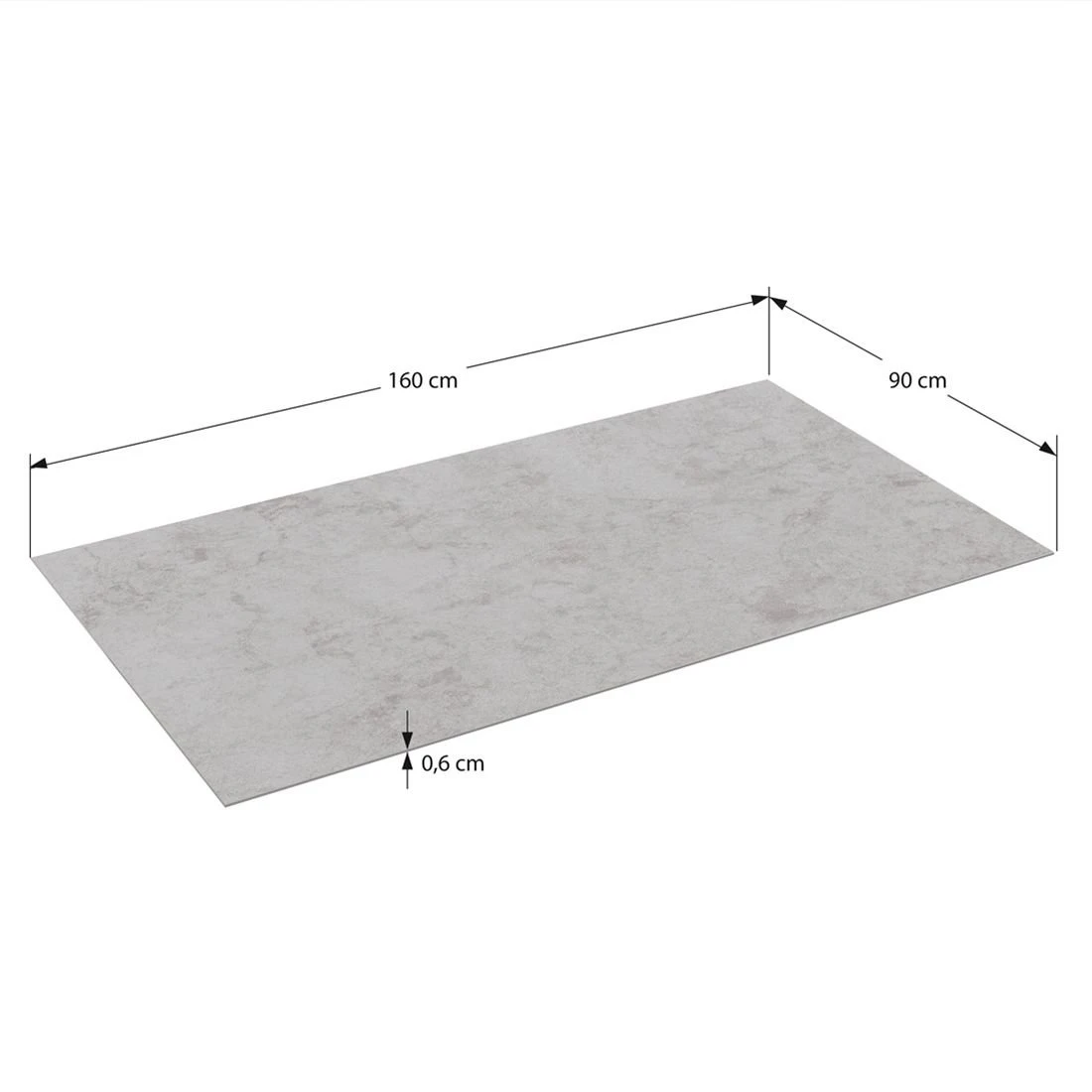 OUTLIV. Gartentisch-Platte 160x90cm Glas-Keramik Dark Grey 9 OUTLIV. Gartentisch-Platte 160x90cm Glas-Keramik Dark Grey – Bild 7