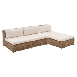 OUTLIV. Versailles Castello Ecklounge Geflecht/Teak Mixed Beige -GartenMöbelPro Verkäufe outliv versailles castello sofagruppe geflecht teak mixed beige 1314965 4