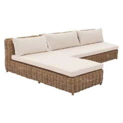 OUTLIV. Versailles Castello Ecklounge Geflecht/Teak Mixed Beige -GartenMöbelPro Verkäufe outliv versailles castello sofagruppe geflecht teak mixed beige 1314965 5
