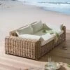 OUTLIV. Versailles Luxury Gartensofa Geflecht Mixed Beige -GartenMöbelPro Verkäufe outliv versailles luxury 2 sitzer sofa stahl geflecht mix beige 1
