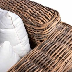 OUTLIV. Versailles Luxury Gartensofa Geflecht Mixed Beige -GartenMöbelPro Verkäufe outliv versailles luxury 2 sitzer sofa stahl geflecht mix beige 6