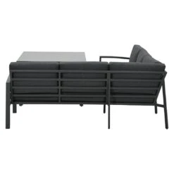 OUTLIV. Wellington Dininglounge 3-tlg. Aluminium/Polster Carbon Black/Reflex Black -GartenMöbelPro Verkäufe outliv wellington loungeecke aluminium polster carbon black reflex black 1247403 5