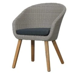 Ploß Flores Gartensessel Geflecht/Akazie Grau/Natur -GartenMöbelPro Verkäufe ploss flores cocktailsessel geflecht akazie 1349010 2