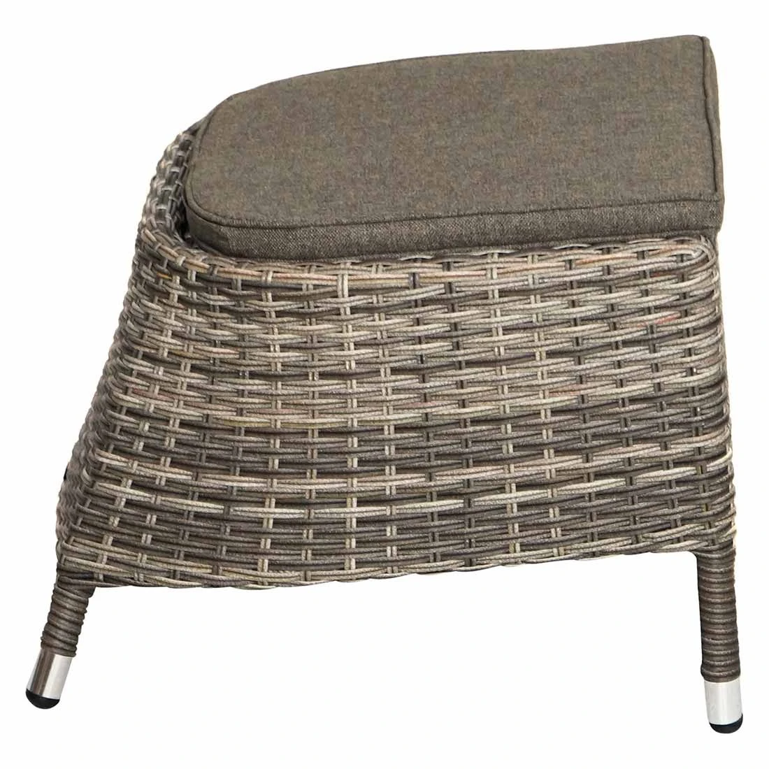 Ploß Nizza Loungehocker Geflecht/Polster Natur-Beige-Braun-Meliert/Savanna 7 Ploß Nizza Loungehocker Geflecht/Polster Natur-Beige-Braun-Meliert/Savanna – Bild 5