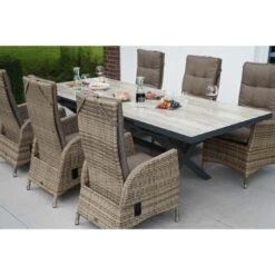 Ploß Nizza Gartensessel Geflecht/Polster Natur-Beige-Braun-Meliert/Savanna -GartenMöbelPro Verkäufe ploss nizza verstellsessel geflecht polster 1361176 3