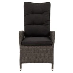 Ploß Rocking Gartensessel Geflecht Inkl. Polster Grau-Braun Meliert/Anthrazit -GartenMöbelPro Verkäufe ploss rocking dining verstell sessel geflecht grau braun meliert polster anthrazit 2