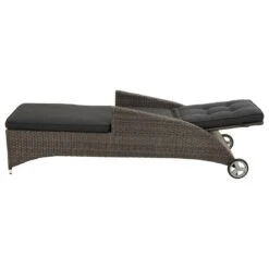 Ploß Rocking Comfort Gartenliege Geflecht Grau-Braun-Meliert/Anthrazit -GartenMöbelPro Verkäufe ploss rocking rollliege geflecht grau braun meliert anthrazit 1001047 3