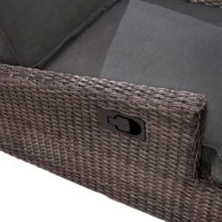 Ploß Rocking Comfort Gartenliege Geflecht Grau-Braun-Meliert/Anthrazit -GartenMöbelPro Verkäufe ploss rocking rollliege geflecht grau braun meliert anthrazit 1001047 5