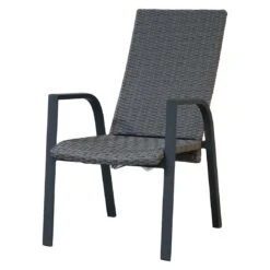 Ploß Kiribati Stapelsessel Aluminium/Geflecht Grau -GartenMöbelPro Verkäufe ploss tuvalu stapelsessel verstellbar aluminium geflecht 1367347 4