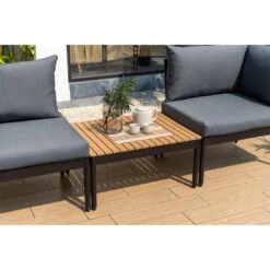 LifestyleGarden Colobus Loungeset 3-tlg. Aluminium/Textilene Schwarz/Dunkelgrau -GartenMöbelPro Verkäufe scancom colobus loungeset 3 tlg aluminium textilene 1411435 15