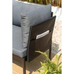 LifestyleGarden Colobus Loungeset 3-tlg. Aluminium/Textilene Schwarz/Dunkelgrau -GartenMöbelPro Verkäufe scancom colobus loungeset 3 tlg aluminium textilene 1411435 17