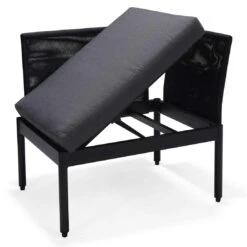 LifestyleGarden Colobus Loungeset 3-tlg. Aluminium/Textilene Schwarz/Dunkelgrau -GartenMöbelPro Verkäufe scancom colobus loungeset 3 tlg aluminium textilene 1411435 5