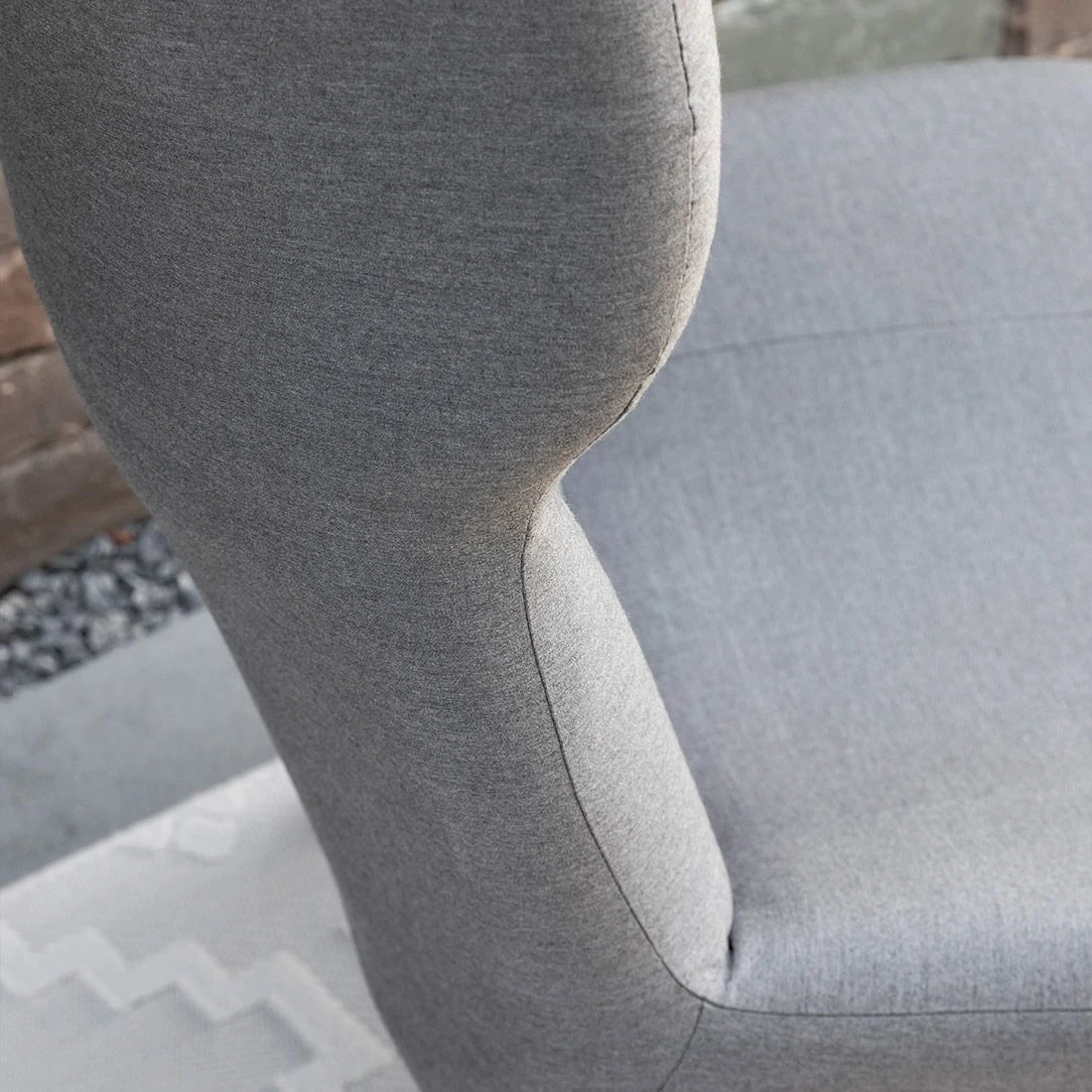 Schöner Wohnen Elin Loungesessel Inkl. Hocker Aluminium/Sunbrella Schwarz/Grau 7 Schöner Wohnen Elin Loungesessel Inkl. Hocker Aluminium/Sunbrella Schwarz/Grau – Bild 5