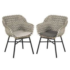 Schöner Wohnen Saba Gartensessel Aluminium/Kunststoff/Polyrattan Schwarz/Grau-Weiß -GartenMöbelPro Verkäufe schoener wohnen saba gartensessel aluminium kunststoff polyrattan 1470417 4