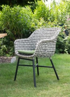 Schöner Wohnen Saba Gartensessel Aluminium/Kunststoff/Polyrattan Schwarz/Grau-Weiß -GartenMöbelPro Verkäufe schoener wohnen saba gartensessel aluminium kunststoff polyrattan 1470417 5