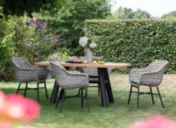 Schöner Wohnen Saba Gartensessel Aluminium/Kunststoff/Polyrattan Schwarz/Grau-Weiß -GartenMöbelPro Verkäufe schoener wohnen saba gartensessel aluminium kunststoff polyrattan 1470417 7