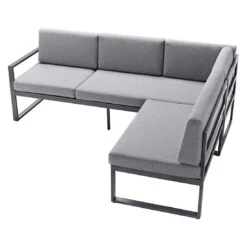 Sieger Adelaide Ecklounge 3-tlg. Eisengrau/Hellgrau -GartenMöbelPro Verkäufe sieger adelaide loungecke 3 tlg 1395463 2