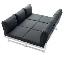 Sieger Auckland Ecklounge 4-tlg. Aluminium/Sunproof® Graphit/Grau -GartenMöbelPro Verkäufe sieger auckland louneecke aluminium sunproof graphit grau 1315350 10