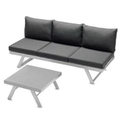 Sieger Auckland Ecklounge 4-tlg. Aluminium/Sunproof® Graphit/Grau -GartenMöbelPro Verkäufe sieger auckland louneecke aluminium sunproof graphit grau 1315350 7