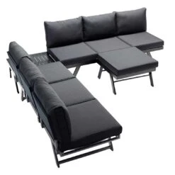 Sieger Auckland Ecklounge 4-tlg. Aluminium/Sunproof Eisengrau/Grau -GartenMöbelPro Verkäufe sieger auckland loungeecke 4 tlg aluminium sunproof eisengrau grau 1210421 2