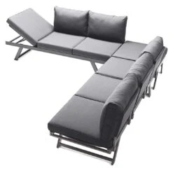 Sieger Auckland Ecklounge 4-tlg. Aluminium/Sunproof® Eisengrau/Hellgrau -GartenMöbelPro Verkäufe sieger auckland loungeecke aluminium sunproof eisengrau hellgrau 1315328 4