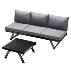 Sieger Auckland Ecklounge 4-tlg. Aluminium/Sunproof® Eisengrau/Hellgrau -GartenMöbelPro Verkäufe sieger auckland loungeecke aluminium sunproof eisengrau hellgrau 1315328 7