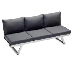 Sieger Auckland Gartensofa Aluminium/Sunproof Graphit/Grau -GartenMöbelPro Verkäufe sieger auckland loungeliege aluminium sunproof graphit grau 1210223 1