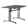 Sieger Klapptisch Stahl/Polytec® Eisengrau/Schiefer Anthrazit