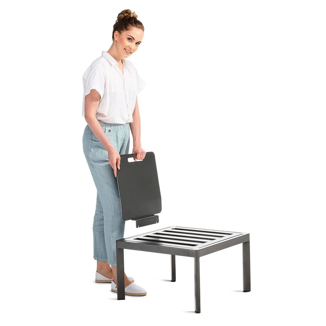 Sieger Lugo Lounge Basis Aluminium Eisengrau 6 Sieger Lugo Lounge Basis Aluminium Eisengrau – Bild 4