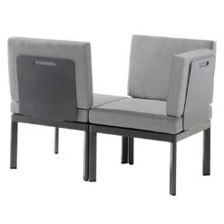 Sieger Lugo Gartensofa Aluminium/Sunproof Eisengrau/Hellgrau -GartenMöbelPro Verkäufe sieger lugo loungebank aluminium sunproof 1426791 3