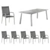 Sieger Meran Gartenmöbelset 7-tlg. Mit Tisch 220x100cm Graphit/Grau -GartenMöbelPro Verkäufe sieger meran gartenmoebelset 7 tlg mit tisch 220x100cm 1414207 1