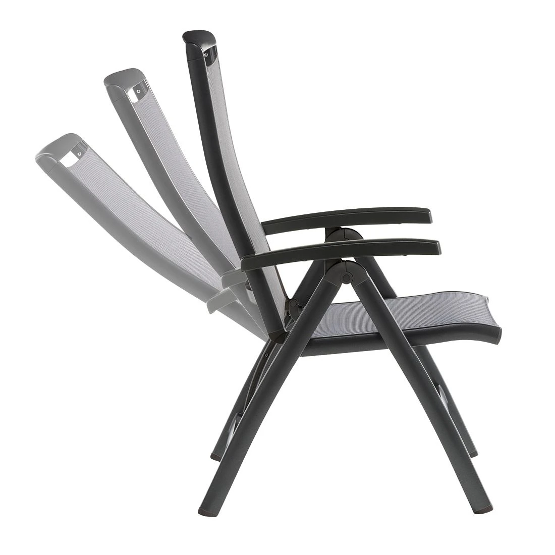 Sieger Royal Klappsessel Aluminium/Textilux® Eisengrau/Hellgrau 6 Sieger Royal Klappsessel Aluminium/Textilux® Eisengrau/Hellgrau – Bild 4