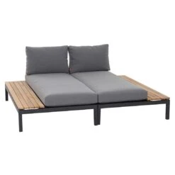 Siena Garden Alvida Gartenliege Links Aluminium/Polyester Matt Anthrazit/Grau -GartenMöbelPro Verkäufe siena garden alvida loungeliege links aluminium polyester inkl kissen 1427418 8