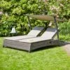 Siena Garden Corido Daybed Inkl. Dach Aluminium/Gardino-Geflecht Matt Anthrazit/Charcoal Grey -GartenMöbelPro Verkäufe siena garden corido daybed inkl dach aluminium gardinor geflecht 1437582 1