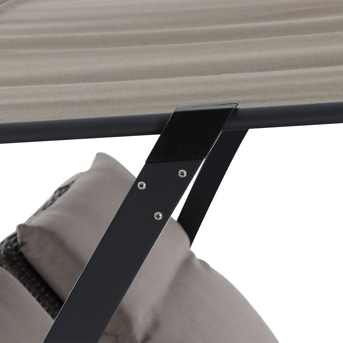 Siena Garden Corido Daybed Inkl. Dach Aluminium/Gardino-Geflecht Matt Anthrazit/Charcoal Grey 9 Siena Garden Corido Daybed Inkl. Dach Aluminium/Gardino-Geflecht Matt Anthrazit/Charcoal Grey – Bild 7