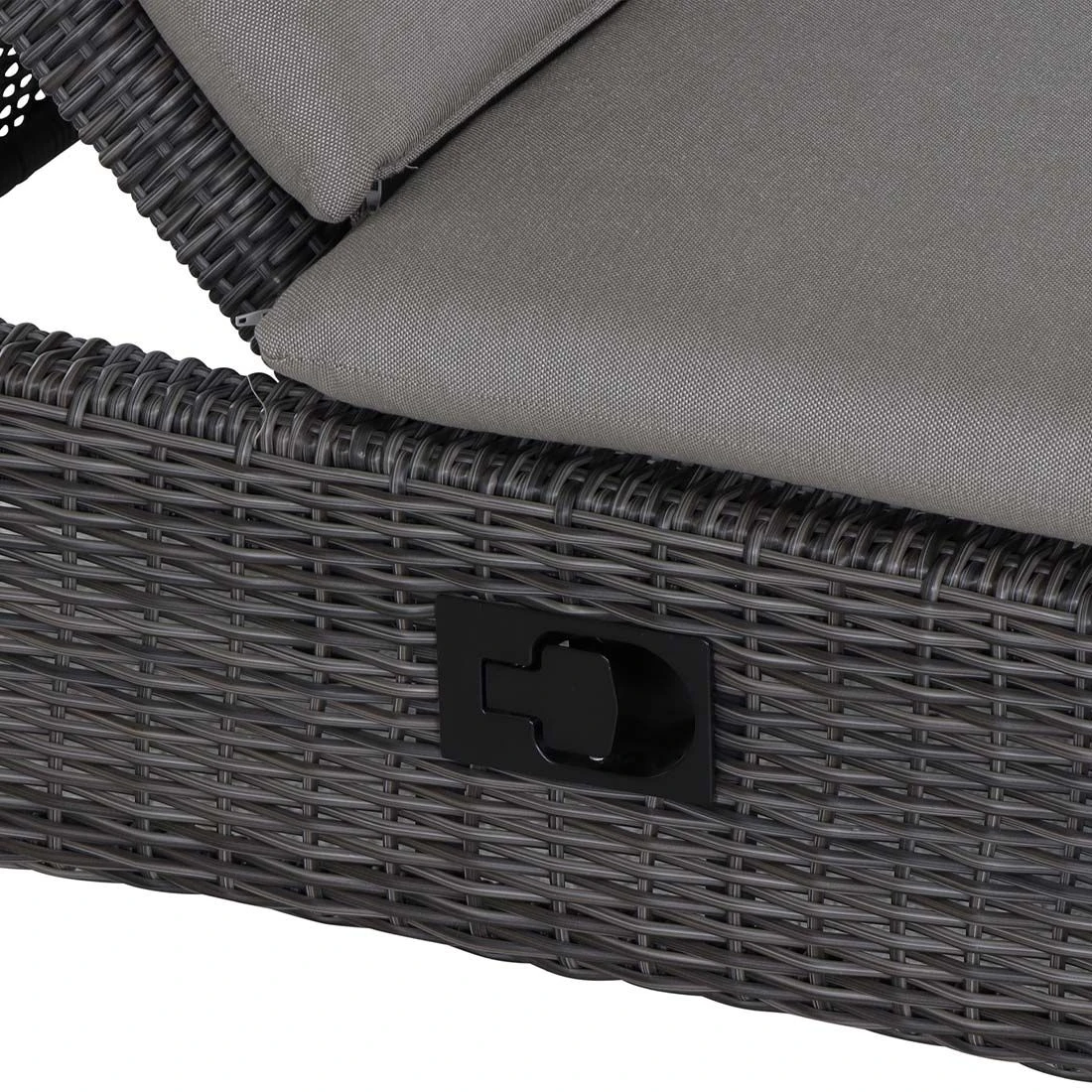 Siena Garden Corido Daybed Inkl. Dach Aluminium/Gardino-Geflecht Matt Anthrazit/Charcoal Grey 11 Siena Garden Corido Daybed Inkl. Dach Aluminium/Gardino-Geflecht Matt Anthrazit/Charcoal Grey – Bild 9