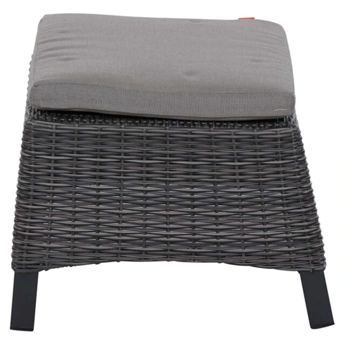 Siena Garden Corido Loungehocker Geflecht Inkl. Kissen Charcoal Grey/Taupe-Meliert 4 Siena Garden Corido Loungehocker Geflecht Inkl. Kissen Charcoal Grey/Taupe-Meliert – Bild 2