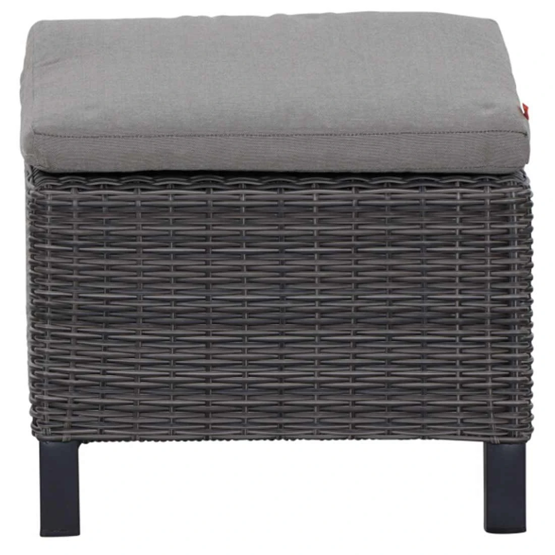 Siena Garden Corido Loungehocker Geflecht Inkl. Kissen Charcoal Grey/Taupe-Meliert 6 Siena Garden Corido Loungehocker Geflecht Inkl. Kissen Charcoal Grey/Taupe-Meliert – Bild 4