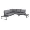 Siena Garden Larina Ecklounge 2tlg Aluminium/Polyester Graphit/Schiefergrau