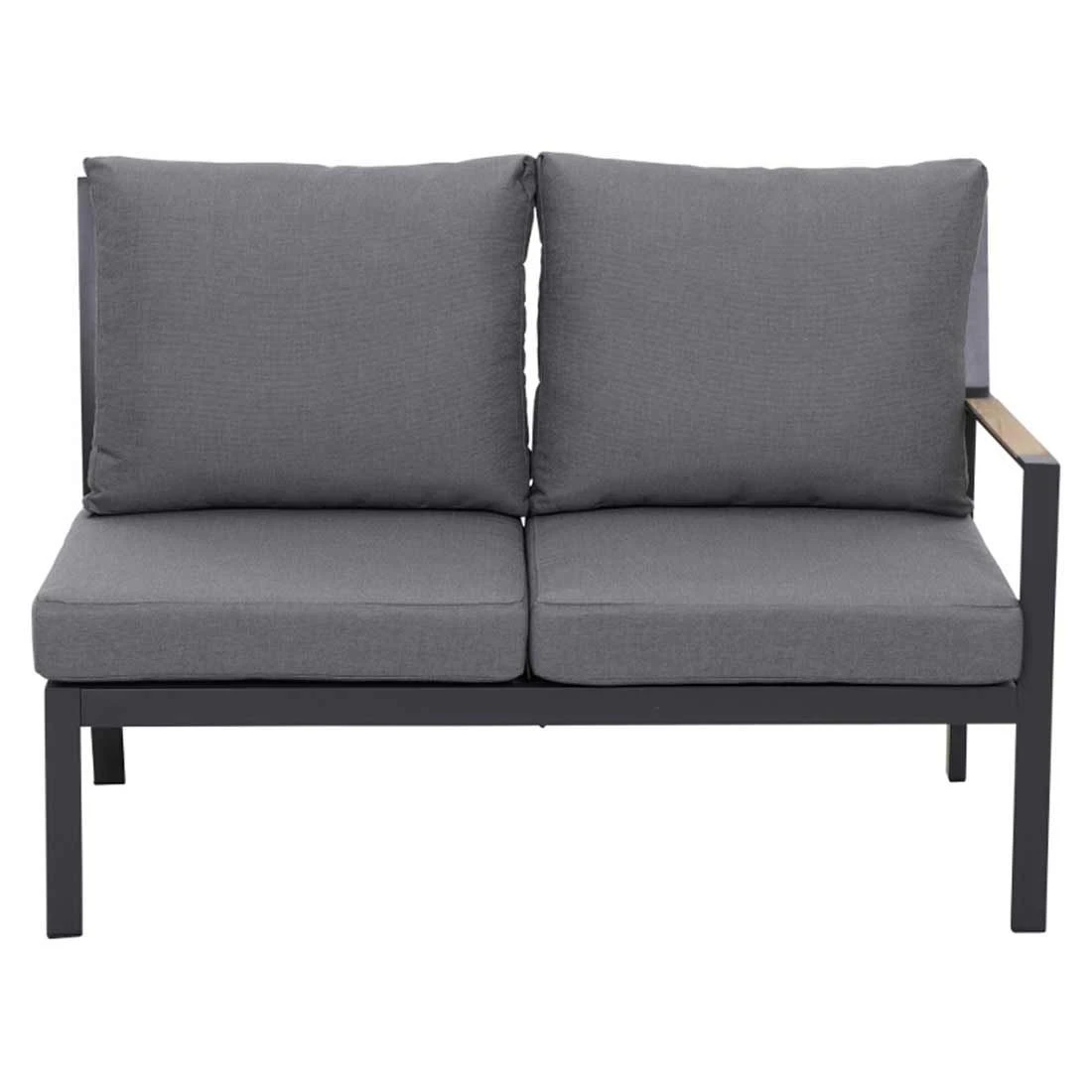 Siena Garden Londra Eck-/Endmodul Aluminium/Ranotex Anthrazit/Schwarz-Silber 4 Siena Garden Londra Eck-/Endmodul Aluminium/Ranotex Anthrazit/Schwarz-Silber – Bild 2