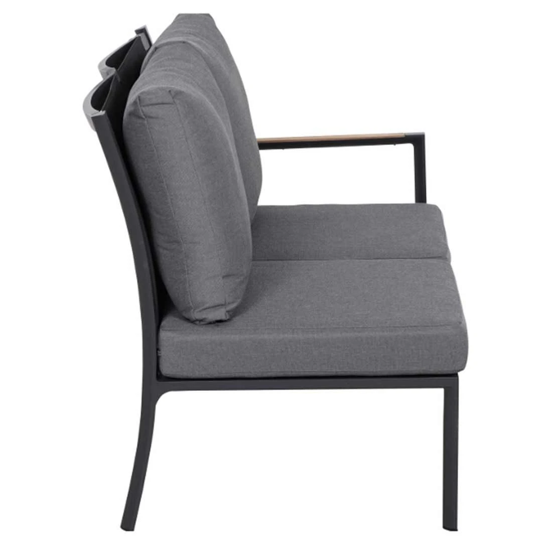 Siena Garden Londra Eck-/Endmodul Aluminium/Ranotex Anthrazit/Schwarz-Silber 5 Siena Garden Londra Eck-/Endmodul Aluminium/Ranotex Anthrazit/Schwarz-Silber – Bild 3