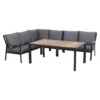 Siena Garden Londra Dininglounge 5-tlg. Mit Tisch 140x80cm Anthrazit/Schwarz-Silber 1 Siena Garden Londra Dininglounge 5-tlg. Mit Tisch 140x80cm Anthrazit/Schwarz-Silber -GartenMöbelPro Verkäufe siena garden londra loungeecke 5 tlg mit tisch 140x80cm 1407937 1