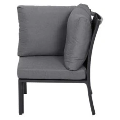 Siena Garden Londra Dininglounge 5-tlg. Mit Tisch 140x80cm Anthrazit/Schwarz-Silber -GartenMöbelPro Verkäufe siena garden londra loungeecke 5 tlg mit tisch 140x80cm 1407937 4