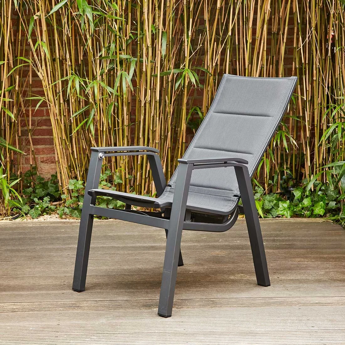 Siena Garden Milano Gartensessel Aluminium/Ranotex®-Gewebe Matt Anthrazit/Grau 12 Siena Garden Milano Gartensessel Aluminium/Ranotex®-Gewebe Matt Anthrazit/Grau – Bild 10