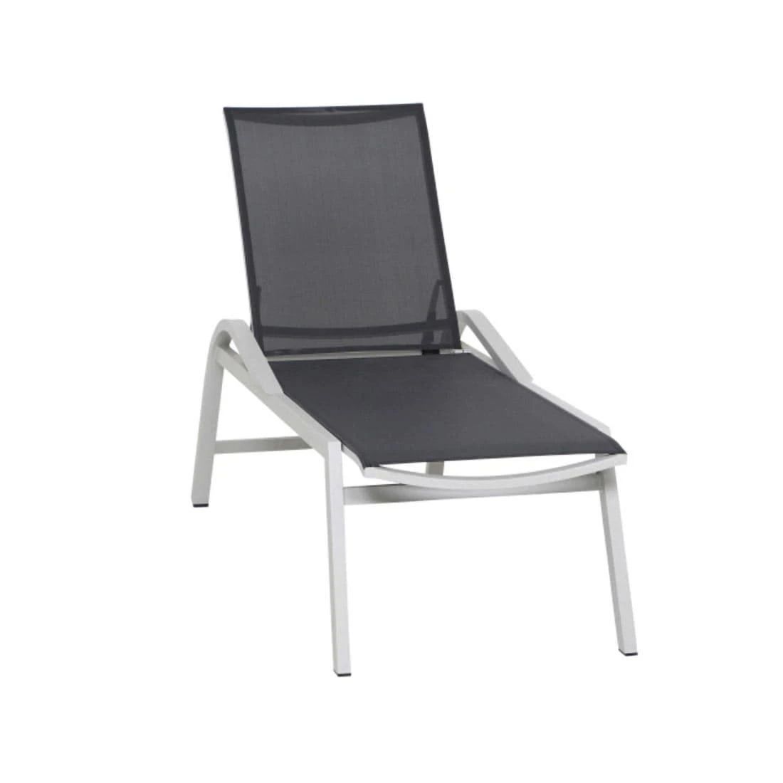 Siena Garden Milos Gartenliege Aluminium/Ranotex® Matt Weiß-Grau/Silber-Schwarz 3 Siena Garden Milos Gartenliege Aluminium/Ranotex® Matt Weiß-Grau/Silber-Schwarz