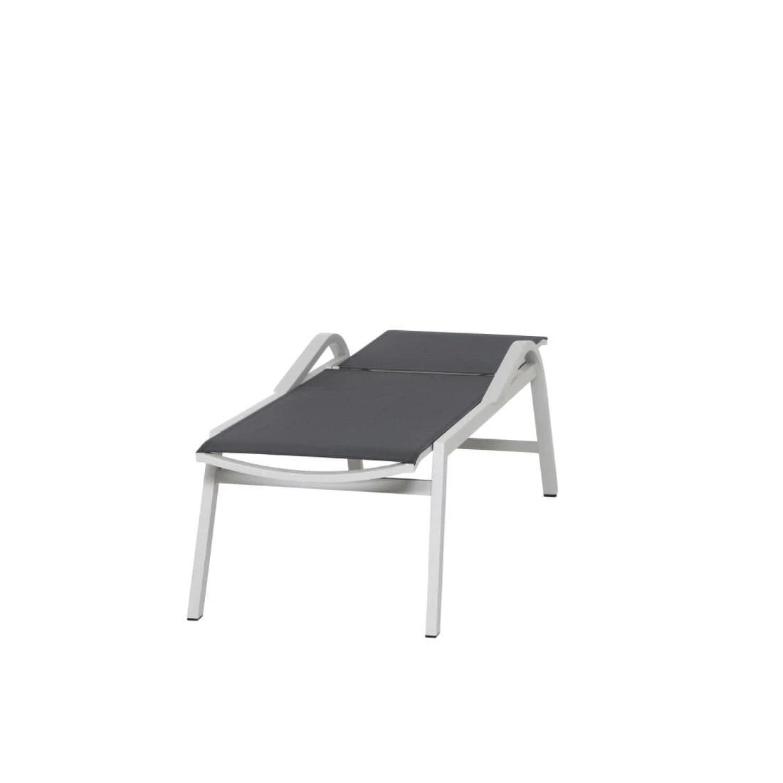 Siena Garden Milos Gartenliege Aluminium/Ranotex® Matt Weiß-Grau/Silber-Schwarz 17 Siena Garden Milos Gartenliege Aluminium/Ranotex® Matt Weiß-Grau/Silber-Schwarz – Bild 15