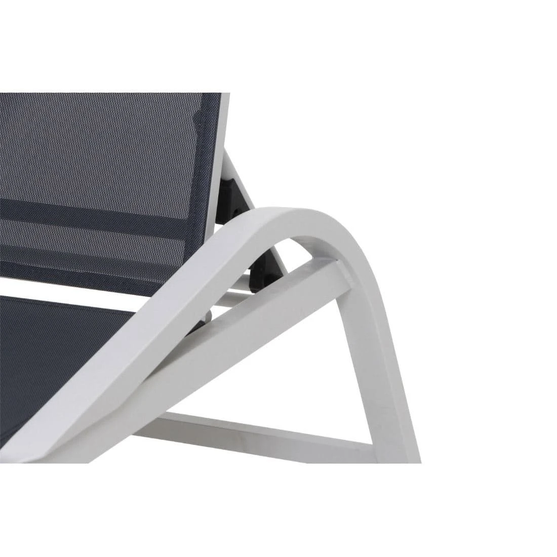 Siena Garden Milos Gartenliege Aluminium/Ranotex® Matt Weiß-Grau/Silber-Schwarz 18 Siena Garden Milos Gartenliege Aluminium/Ranotex® Matt Weiß-Grau/Silber-Schwarz – Bild 16